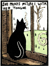 She Paints Pictures with Her Tongue